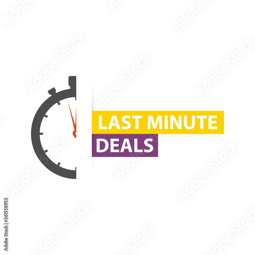 Last minute deals icon stopwatch timer