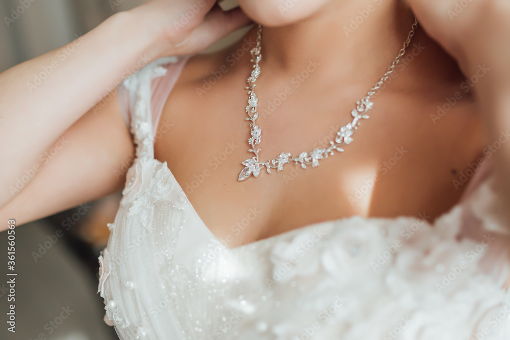 Wedding Jewelry For Bride Chain Necklace Earrings