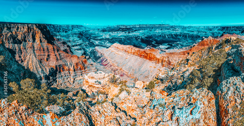 фотографія Amazing natural geological formation - Grand Canyon in Arizona, Southern Rim