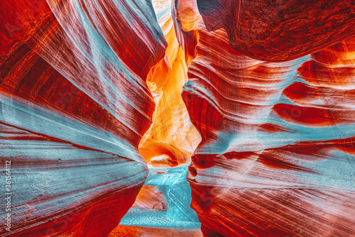 Antelope Canyon is a slot canyon in the American Southwest.