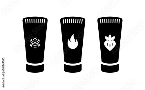 Vector illustration of sex toy on a white background. Symbol of the red item for relaxes, sex, and wellness. Template for a sex shop or erotic site.
