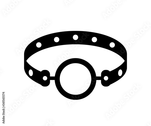 Vector illustration of sex toy on a white background. Symbol of the red item for relaxes, sex, and wellness. Template for a sex shop or erotic site.