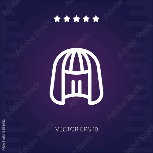wig vector icon
