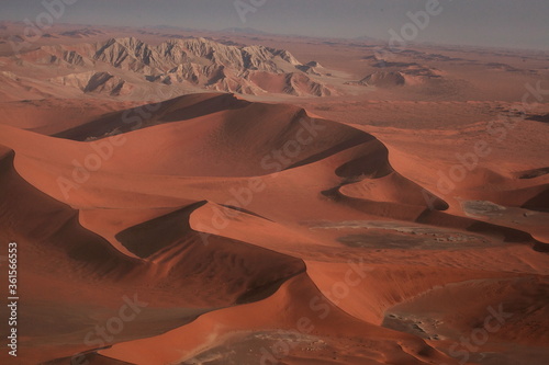 Namibia, flight on the Namib desert,