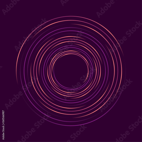 Abstract Purple Colorful Lines Vector Illustration