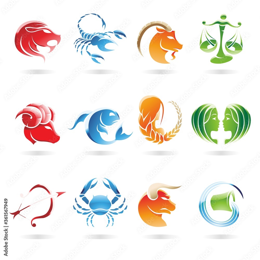 Simple set of astrology icons. Premium magic symbol collection. All zodiac vector illustrations. Line horoscope sign pack. Simple set of astrology icons. Premium magic symbol collection. All zodiac vector illustrations. Line horoscope sign pack.