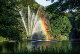 Spingbrunnen mit Regenbogen