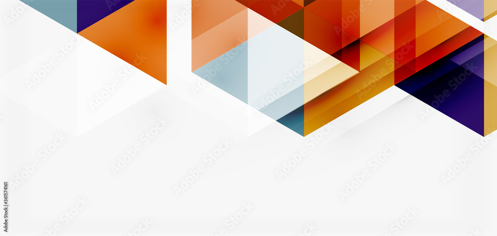 Geometric abstract background, mosaic triangle and hexagon shapes. Trendy abstract layout template for business or technology presentation, internet poster or web brochure cover, wallpaper Geometric abstract background, mosaic triangle and hexagon shapes. Trendy abstract layout template for business or technology presentation, internet poster or web brochure cover, wallpaper