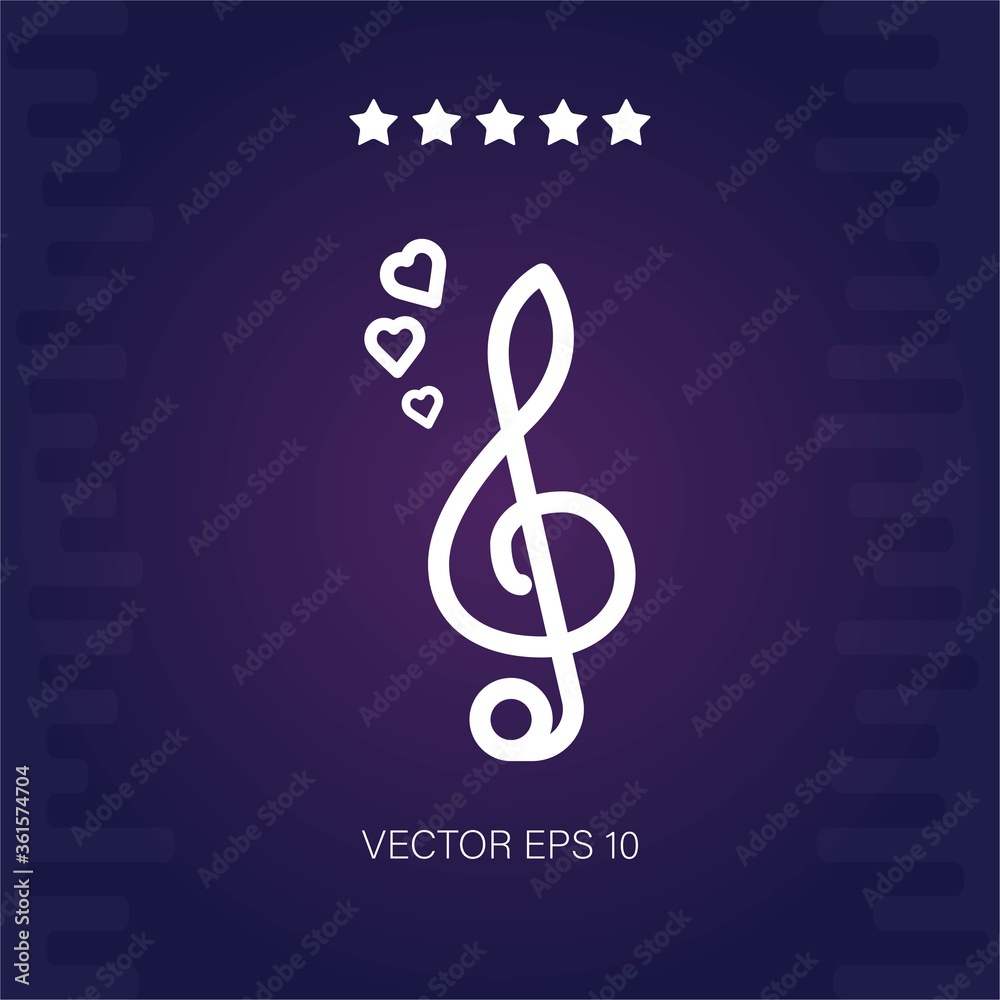 romantic music vector icon romantic music vector icon