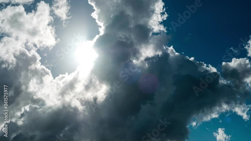 The sun comes out from behind a cloud