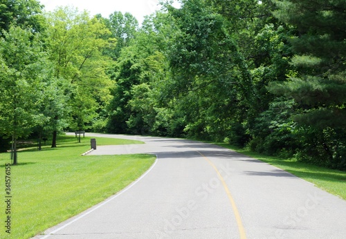 Wallpaper Mural A view of the empty road in the country on a sunny day. Torontodigital.ca