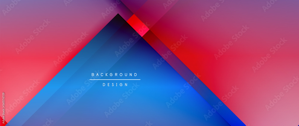 Square shapes composition, fluid gradient geometric abstract background. 3D shadow effects, modern design template Square shapes composition, fluid gradient geometric abstract background. 3D shadow effects, modern design template