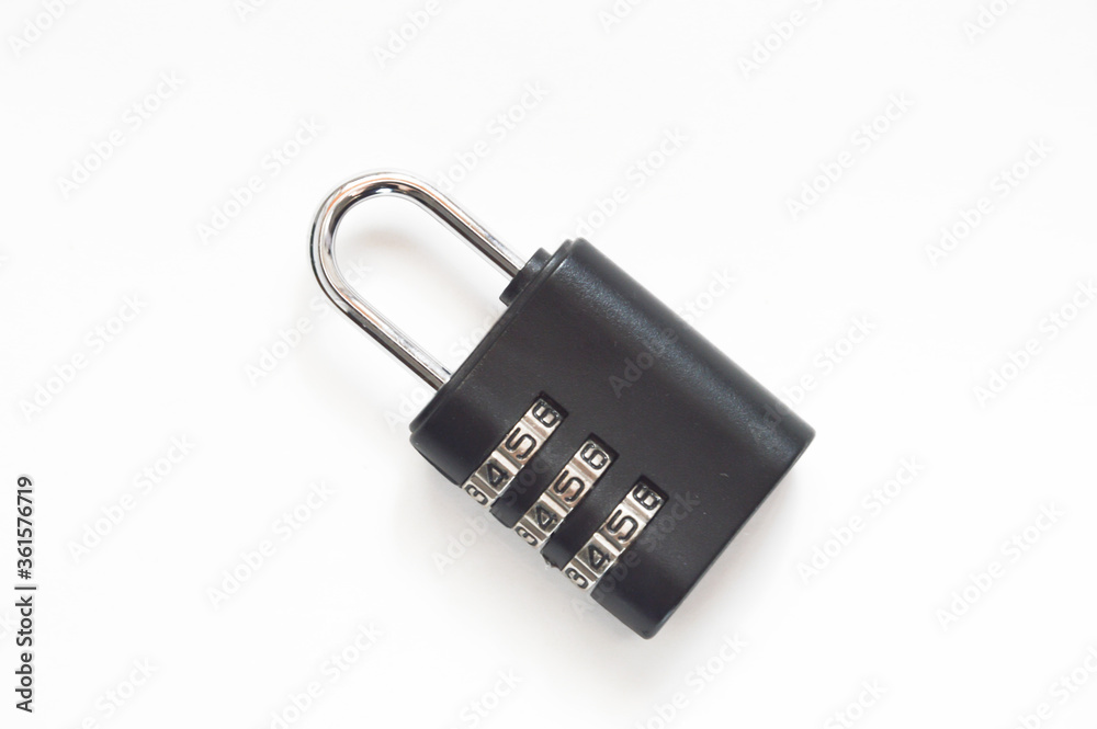 lock with a code for the suitcase. grey dial. lock with a code for the suitcase. grey dial.