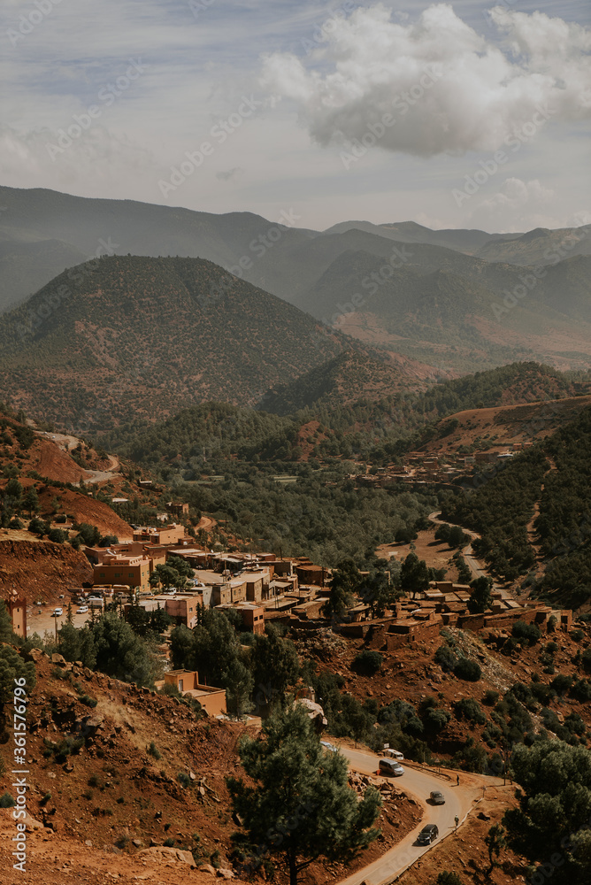Obraz premium Beautiful landscape and hardscape at Morocco