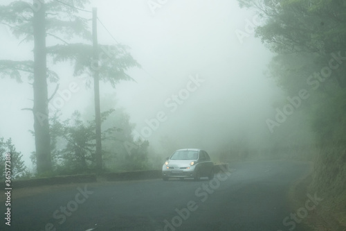 Bad weather on Madeira may cause dangerous situation on the island roads because of the heavy fog and low visibility of traffic and lines