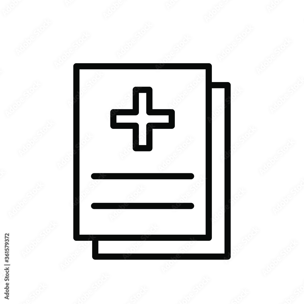 Medical report icon template Medical report icon template