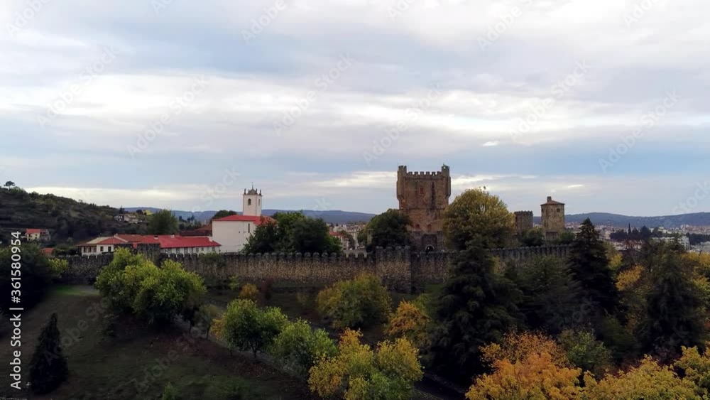 Aerial view in Castle of Bragança, Portugal. Drone Footage Aerial view in Castle of Bragança, Portugal. Drone Footage