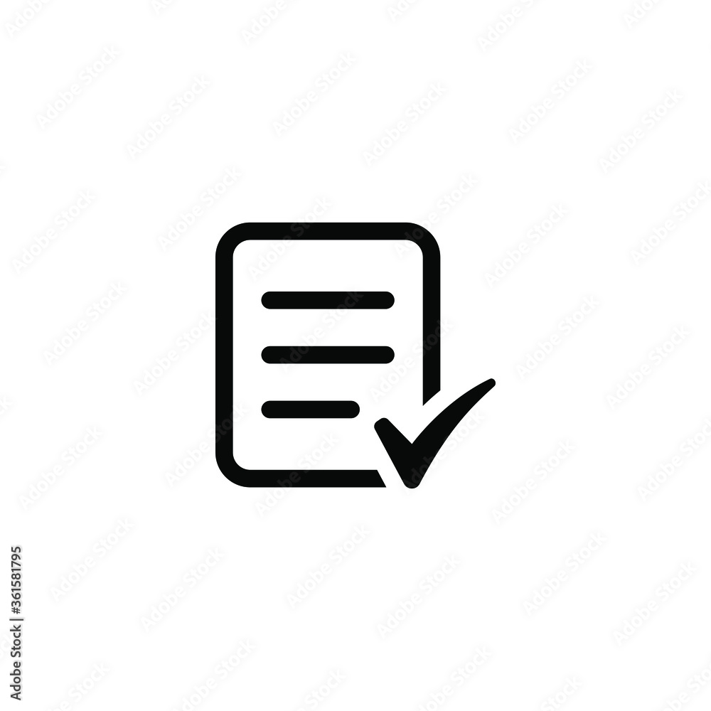 Check form icon design isolated on white background Check form icon design isolated on white background