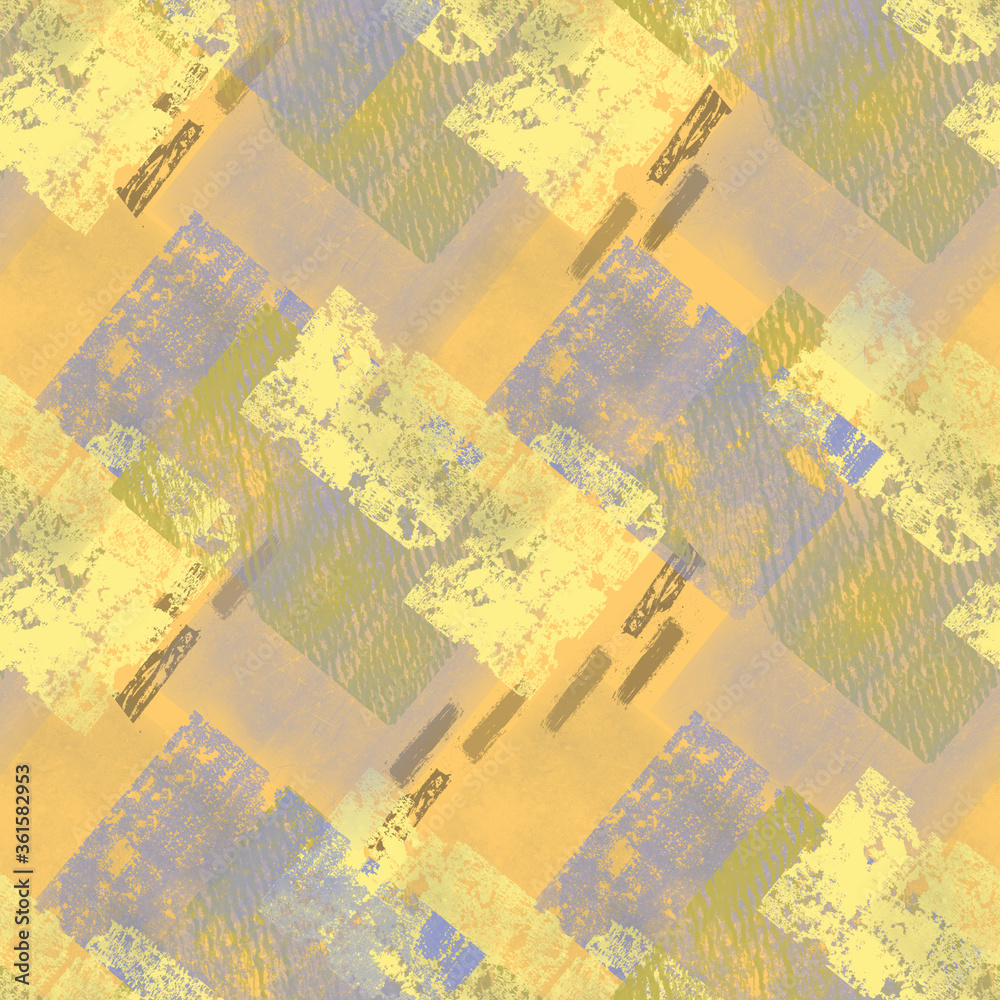 Obraz premium Seamless abstract pattern. Grunge texture in gray and light orange.