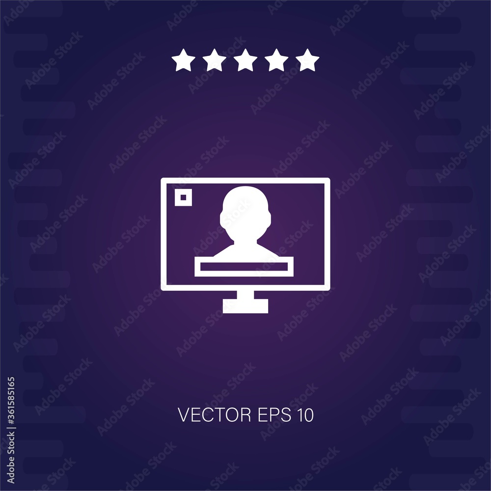 television vector icon