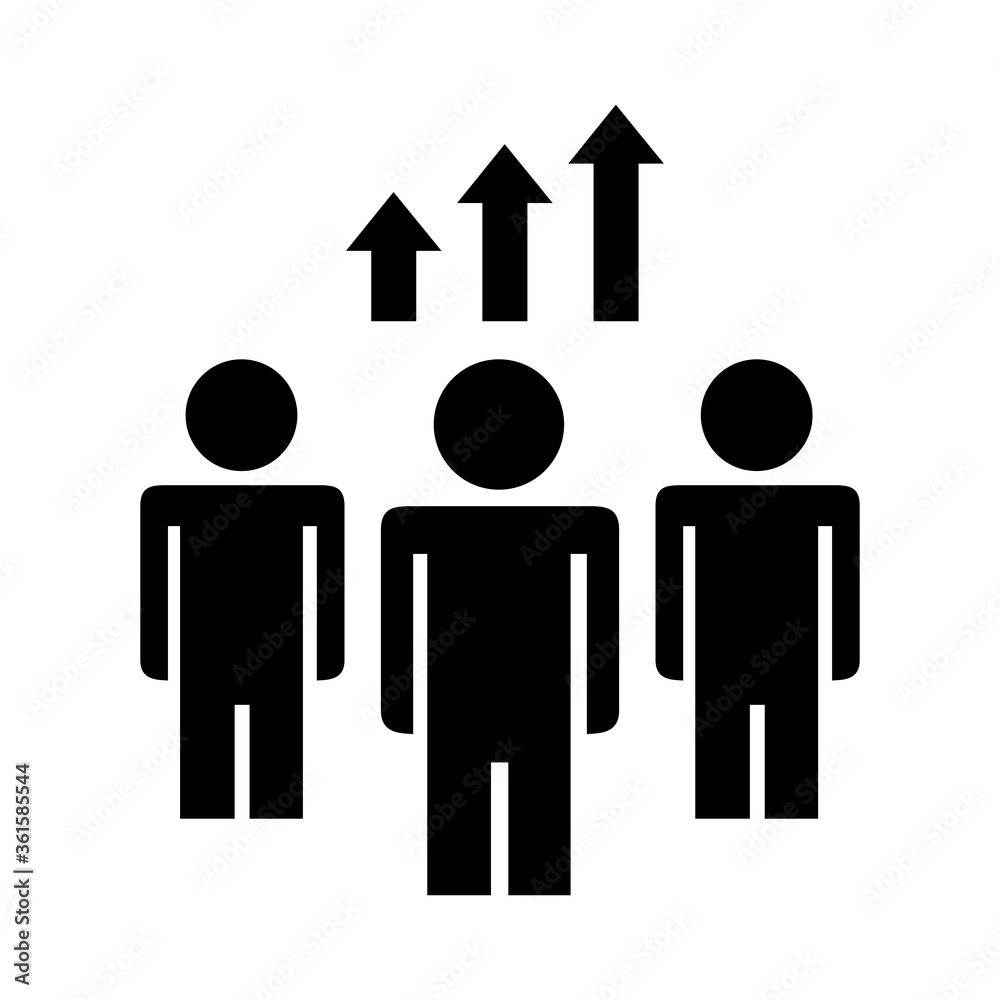 businessman figure with arrows up infographic silhouette style icon businessman figure with arrows up infographic silhouette style icon