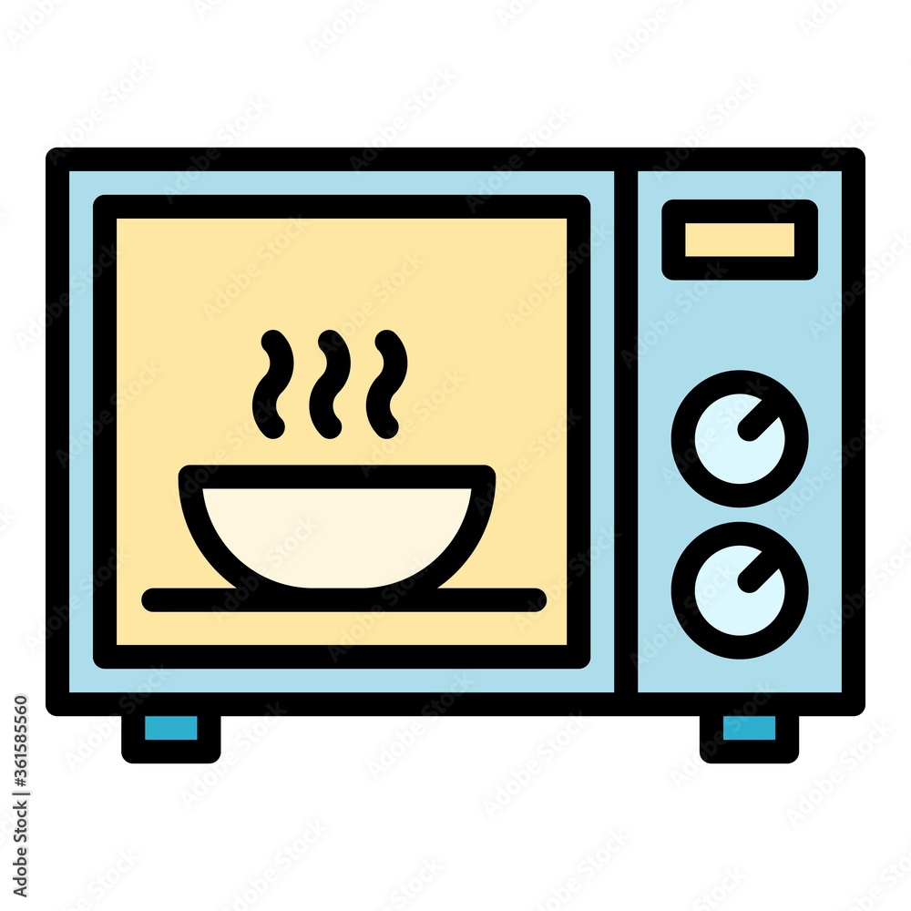 Bowl in microwave icon. Outline bowl in microwave vector icon for web design isolated on white background Bowl in microwave icon. Outline bowl in microwave vector icon for web design isolated on white background