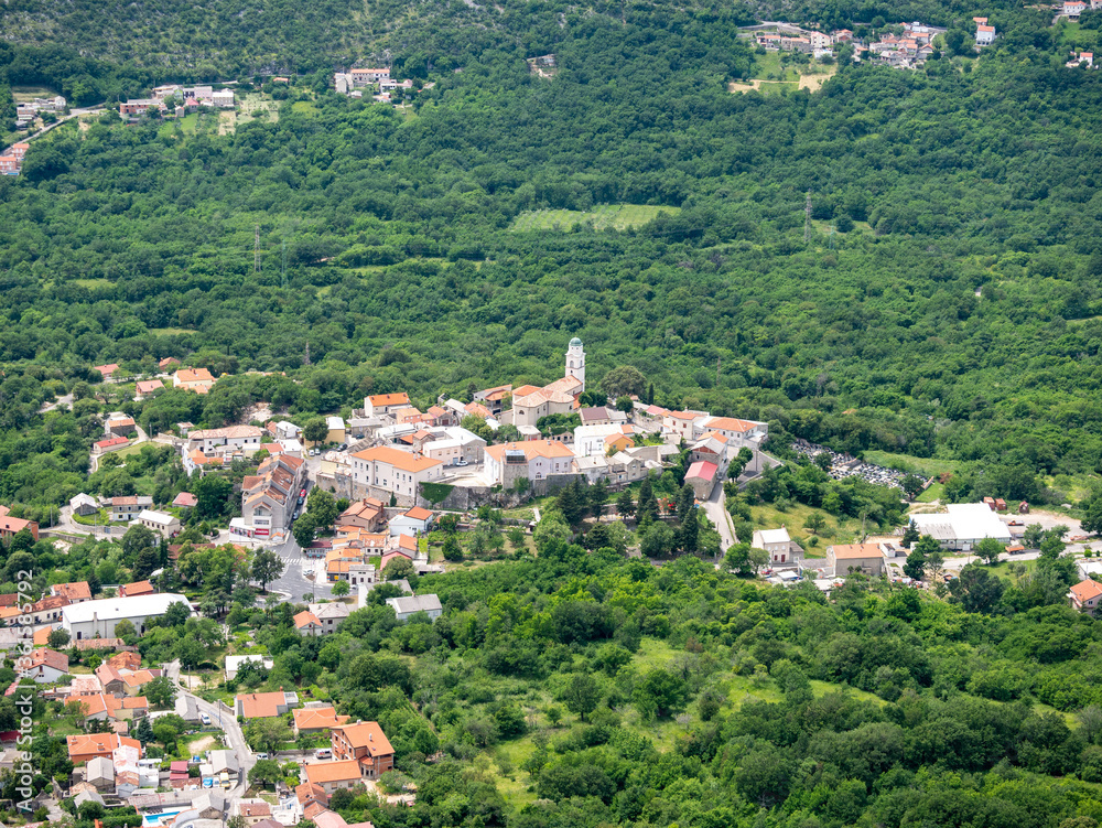 Fototapeta premium Croatian Town from Above