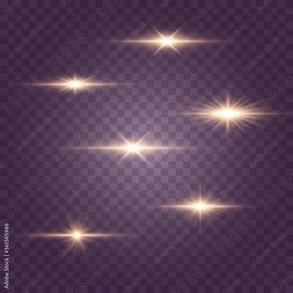 Yellow sparkles, stars Yellow sparkles, stars