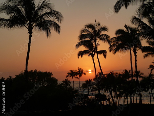 Sunset in Big Island Hawaii