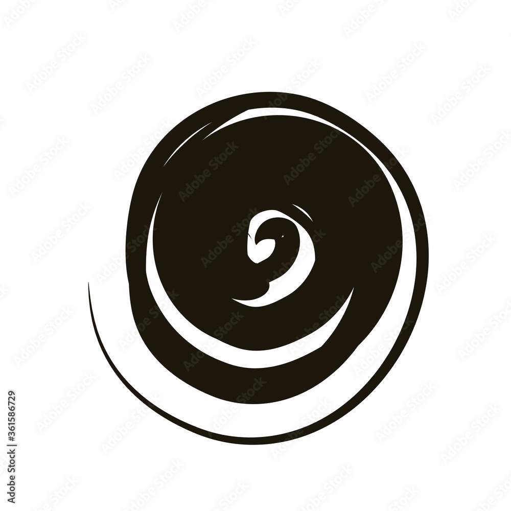 twister circular stain creative design with brush stroke silhouette style twister circular stain creative design with brush stroke silhouette style