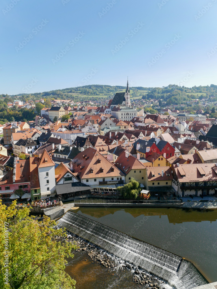 View of the city Czech Krumlov