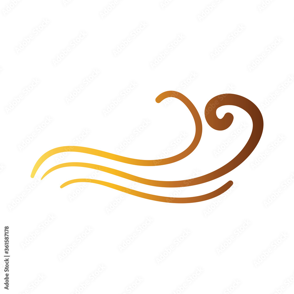 waves creative design with brush stroke degradient style waves creative design with brush stroke degradient style