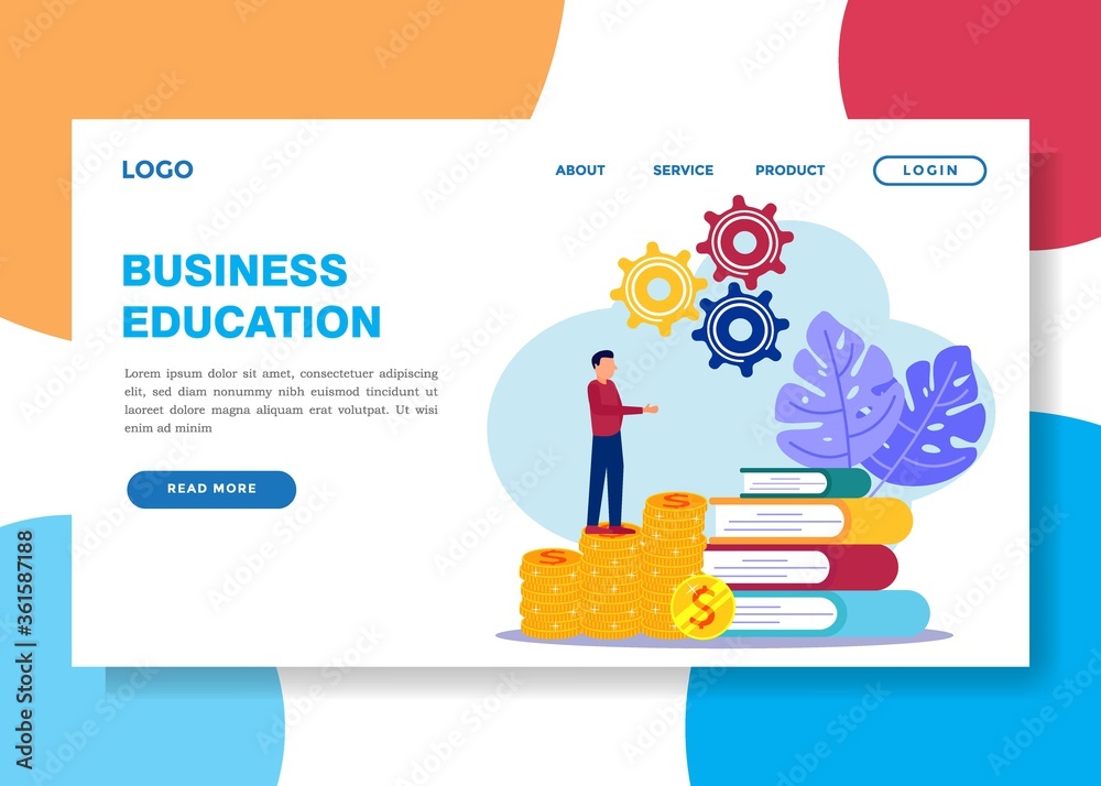 Vector illustration of business and education concepts, economic learning, online courses and business, education, books and business guides, exam preparation, home schooling. Vector illustration of business and education concepts, economic learning, online courses and business, education, books and business guides, exam preparation, home schooling.