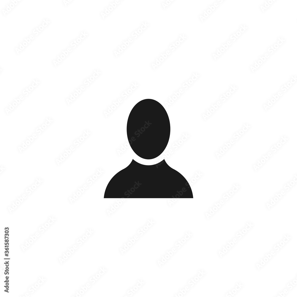 User profile icon. Account symbol modern, simple, vector, icon for website design, mobile app, ui. Vector Illustration User profile icon. Account symbol modern, simple, vector, icon for website design, mobile app, ui. Vector Illustration