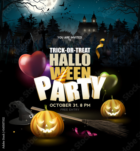 Halloween party poster