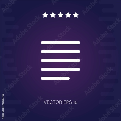 justify vector icon