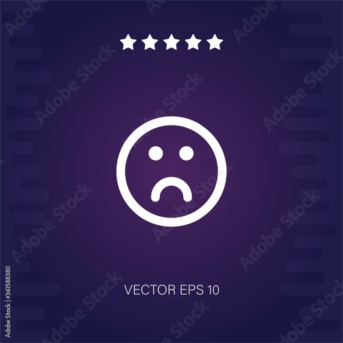 sad vector icon