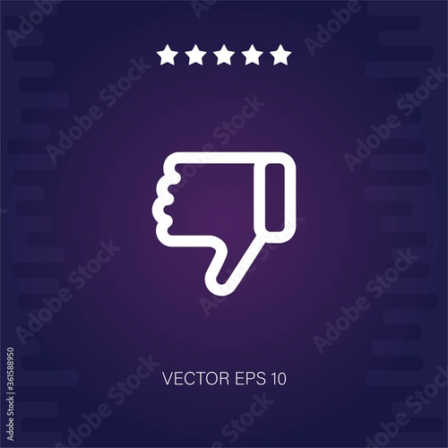 dislike vector icon