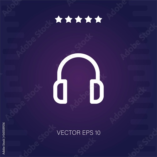 headphones vector icon
