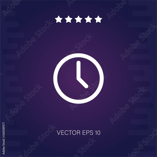 wall clock vector icon