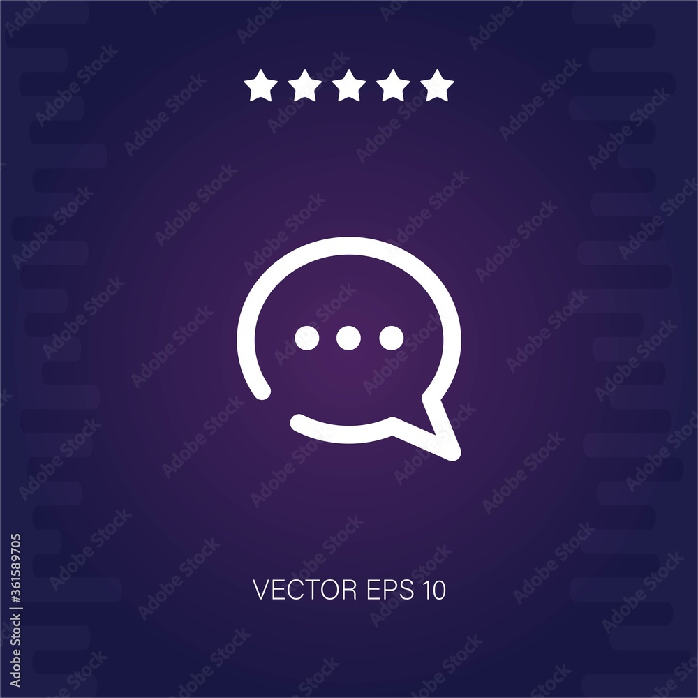 Obraz premium chat vector icon