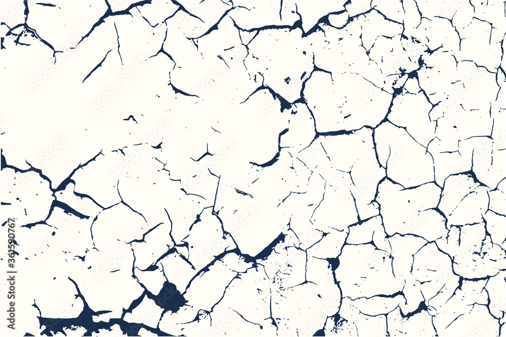 Obraz premium Vintage paint cracks vector texture background