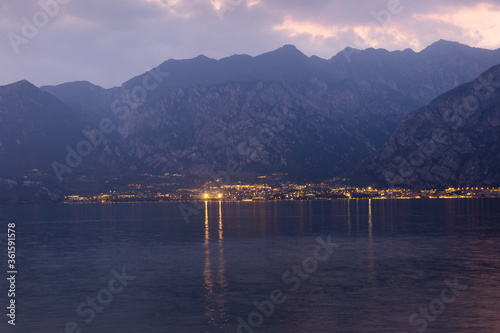 Evening at Lake Garda, Italy