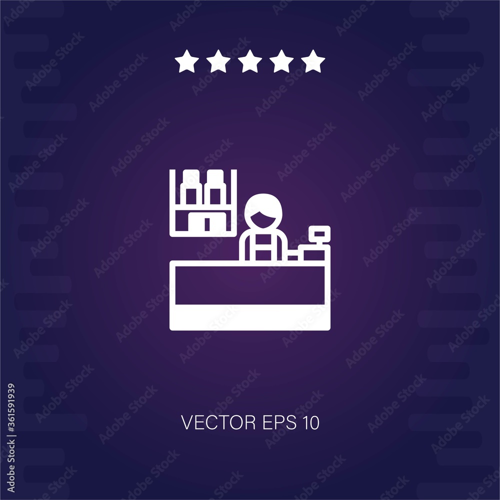 Fototapeta premium store vector icon