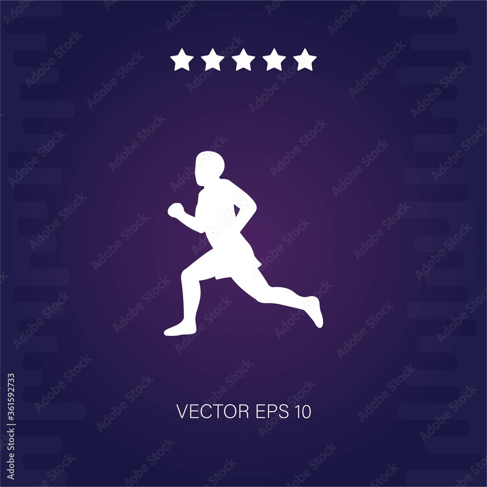 Run vector icon