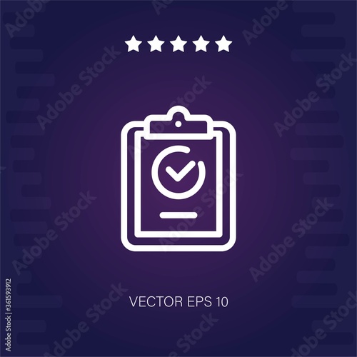 clipboard vector icon