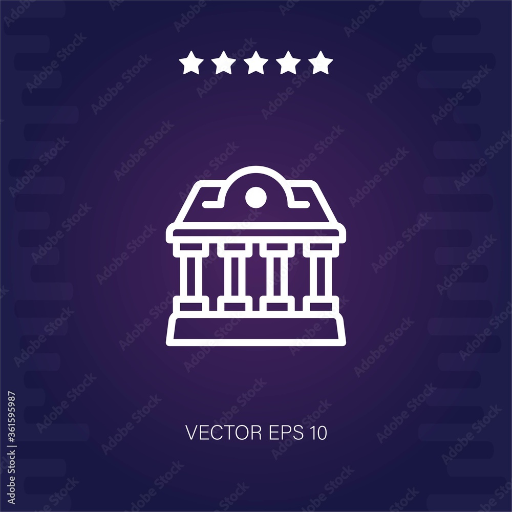 bank vector icon