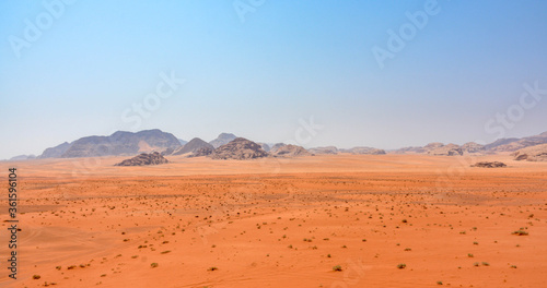 The wadi rum desert, in jordan photo