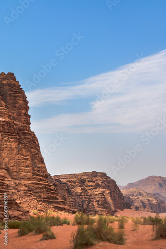 The wadi rum desert, in jordan