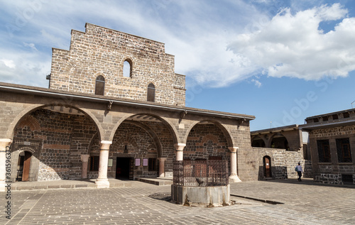 View of the Virgin Mary Syriac Orthodox Church in Diyarbakir, Turkey. 